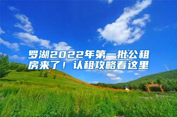 罗湖2022年第一批公租房来了！认租攻略看这里→