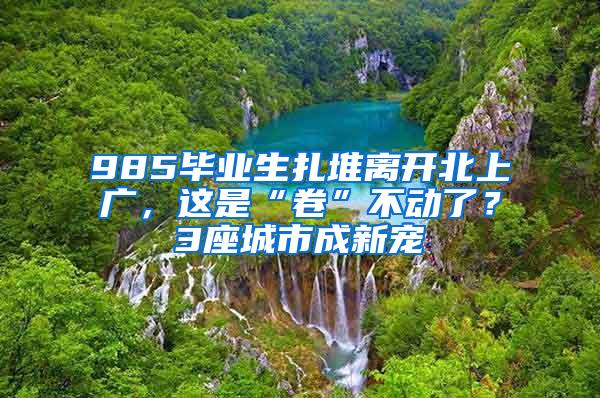 985毕业生扎堆离开北上广，这是“卷”不动了？3座城市成新宠