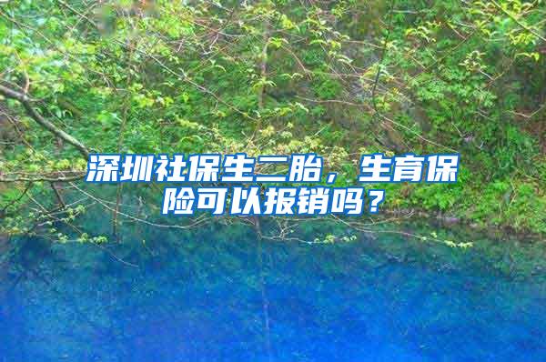 深圳社保生二胎，生育保险可以报销吗？