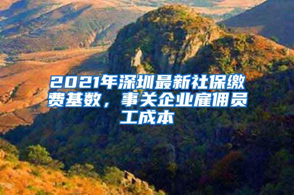 2021年深圳最新社保缴费基数，事关企业雇佣员工成本