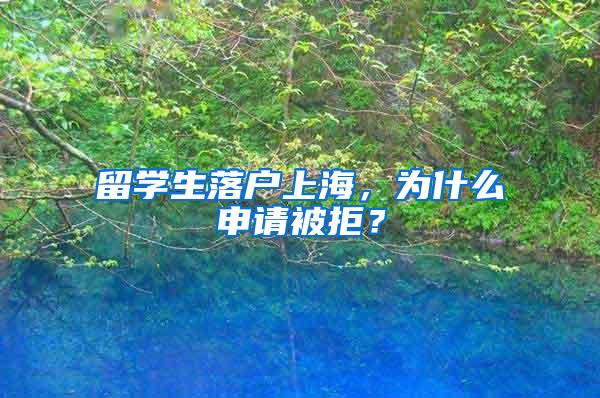 留学生落户上海，为什么申请被拒？