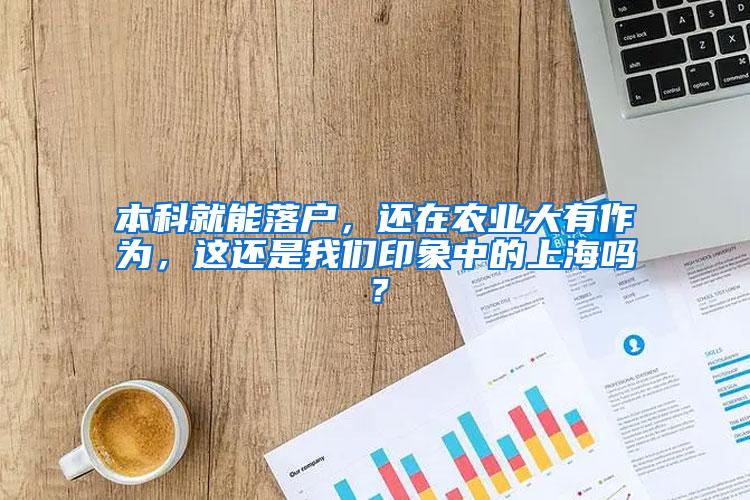 本科就能落户，还在农业大有作为，这还是我们印象中的上海吗？