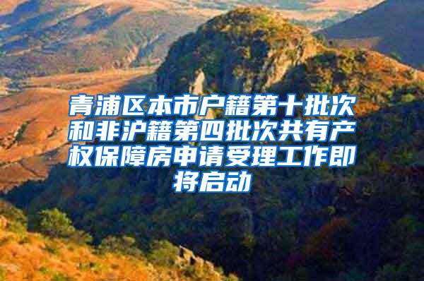 青浦区本市户籍第十批次和非沪籍第四批次共有产权保障房申请受理工作即将启动