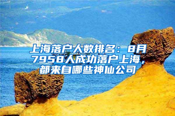 上海落户人数排名：8月7958人成功落户上海，都来自哪些神仙公司