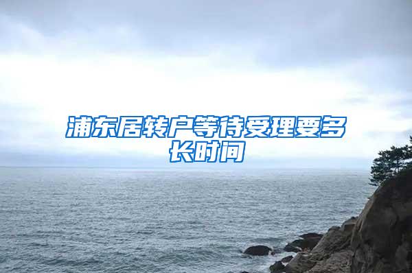 浦东居转户等待受理要多长时间