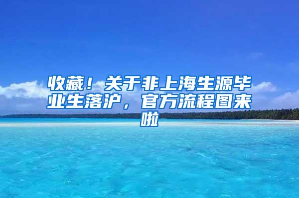 收藏！关于非上海生源毕业生落沪，官方流程图来啦