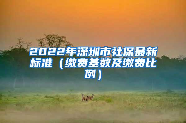 2022年深圳市社保最新标准（缴费基数及缴费比例）