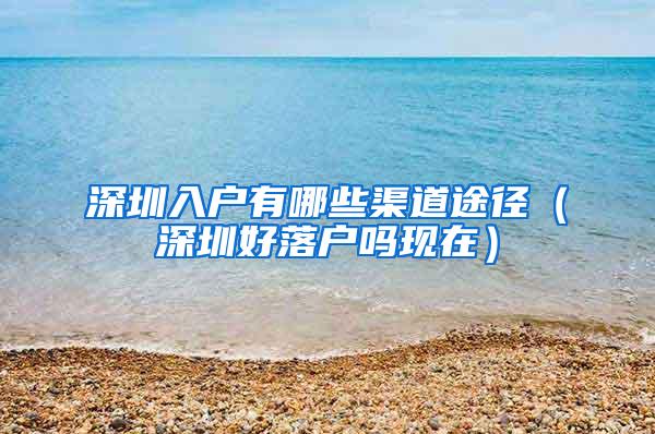 深圳入户有哪些渠道途径（深圳好落户吗现在）