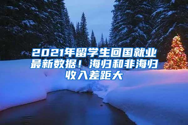 2021年留学生回国就业最新数据！海归和非海归收入差距大