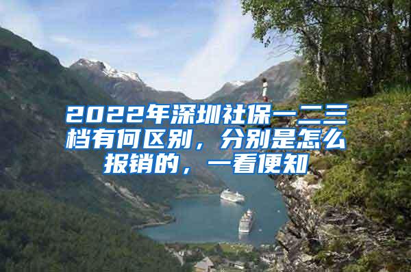 2022年深圳社保一二三档有何区别，分别是怎么报销的，一看便知