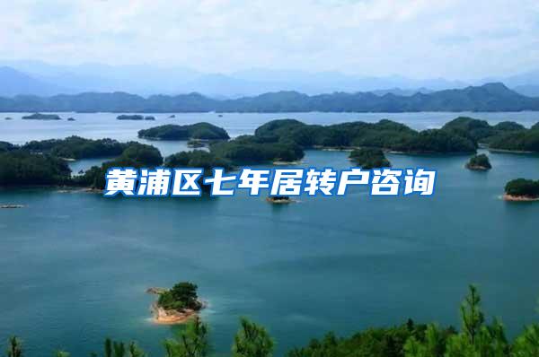 黄浦区七年居转户咨询