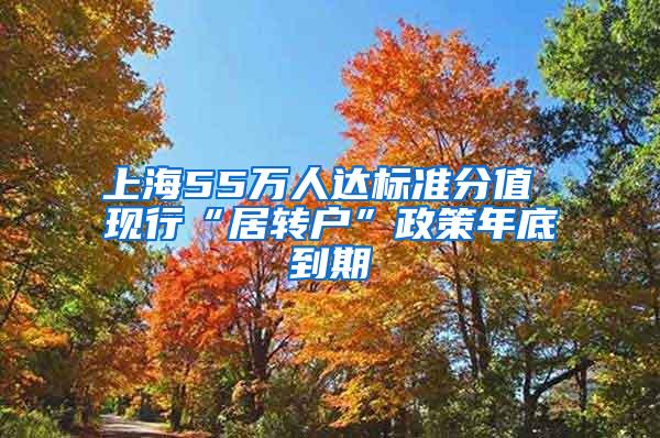 上海55万人达标准分值 现行“居转户”政策年底到期