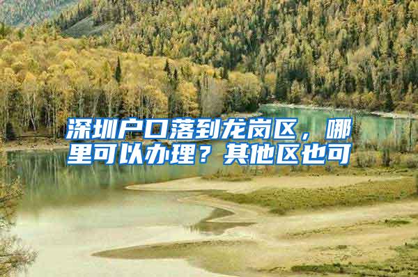 深圳户口落到龙岗区，哪里可以办理？其他区也可