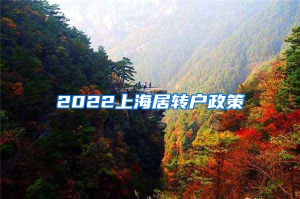 2022上海居转户政策