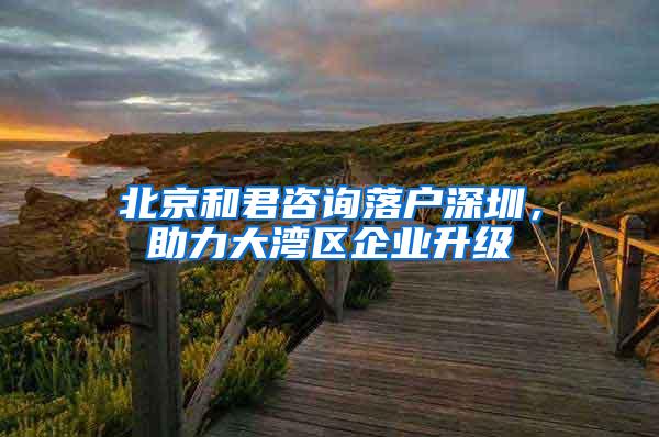 北京和君咨询落户深圳，助力大湾区企业升级