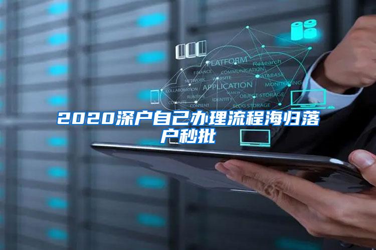 2020深户自己办理流程海归落户秒批