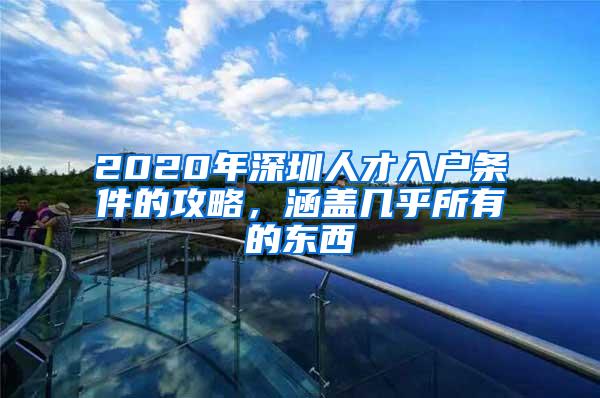 2020年深圳人才入户条件的攻略，涵盖几乎所有的东西