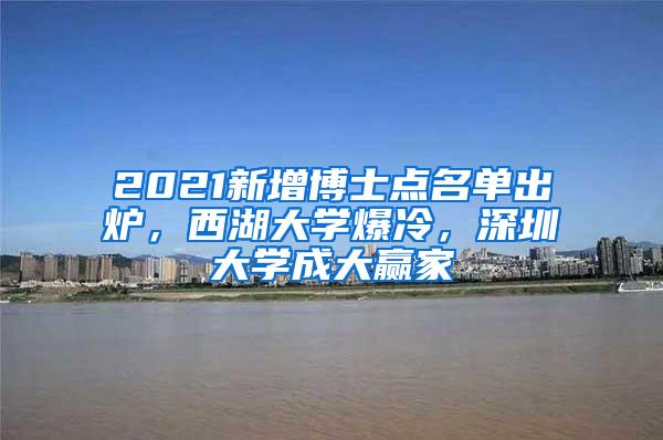 2021新增博士点名单出炉，西湖大学爆冷，深圳大学成大赢家