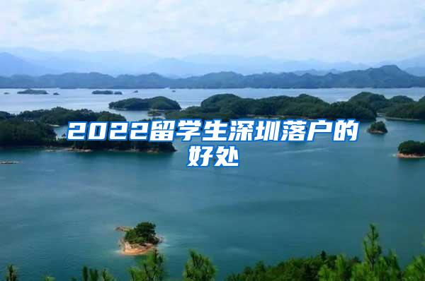 2022留学生深圳落户的好处