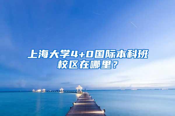 上海大学4+0国际本科班校区在哪里？