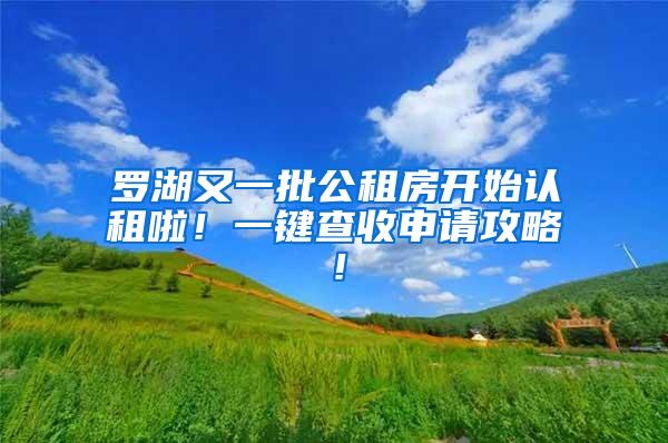 罗湖又一批公租房开始认租啦！一键查收申请攻略！