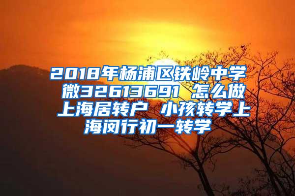 2018年杨浦区铁岭中学 微32613691 怎么做 上海居转户 小孩转学上海闵行初一转学