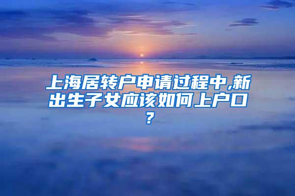 上海居转户申请过程中,新出生子女应该如何上户口？