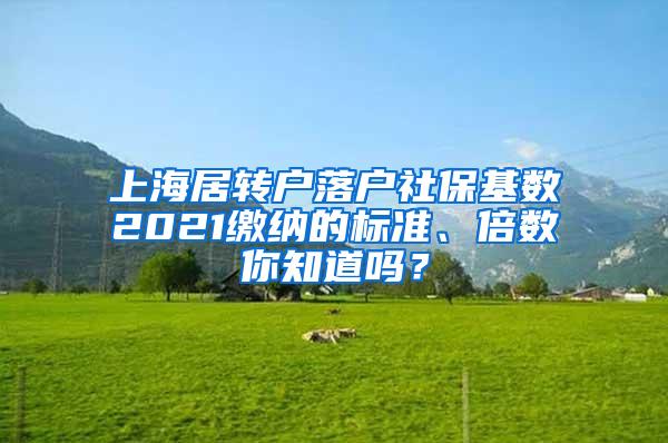 上海居转户落户社保基数2021缴纳的标准、倍数你知道吗？