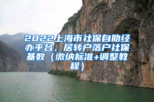 2022上海市社保自助经办平台，居转户落户社保基数（缴纳标准+调整教程）