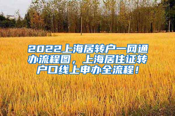 2022上海居转户一网通办流程图，上海居住证转户口线上申办全流程！