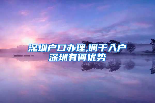 深圳户口办理,调干入户深圳有何优势