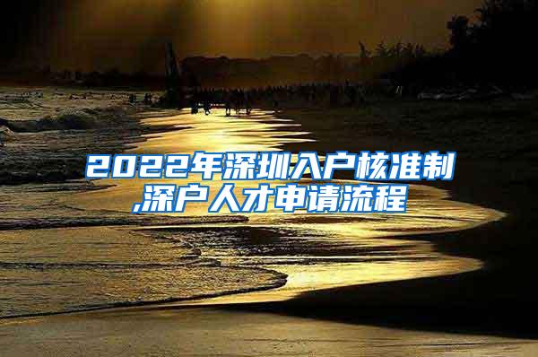 2022年深圳入户核准制,深户人才申请流程