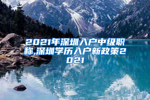 2021年深圳入户中级职称,深圳学历入户新政策2021