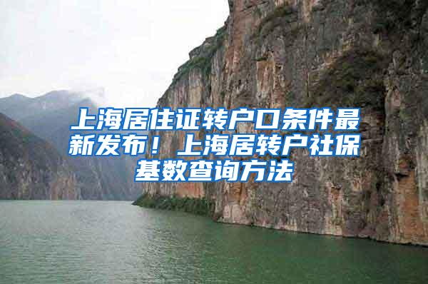 上海居住证转户口条件最新发布！上海居转户社保基数查询方法