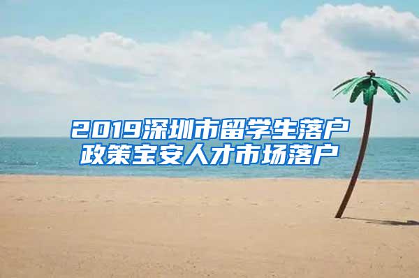 2019深圳市留学生落户政策宝安人才市场落户