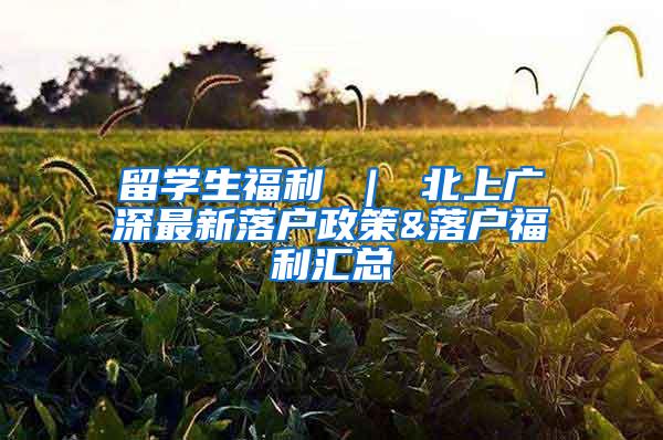 留学生福利 ｜ 北上广深最新落户政策&落户福利汇总