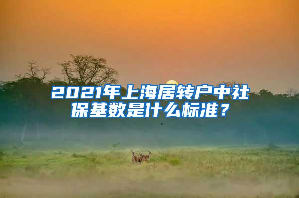 2021年上海居转户中社保基数是什么标准？