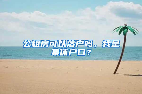 公租房可以落户吗，我是集体户口？