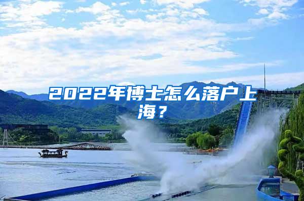 2022年博士怎么落户上海？