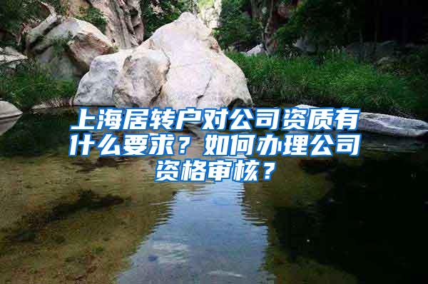 上海居转户对公司资质有什么要求？如何办理公司资格审核？