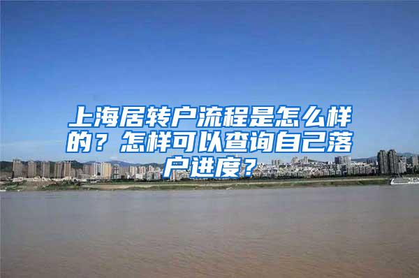 上海居转户流程是怎么样的？怎样可以查询自己落户进度？