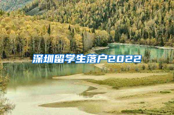 深圳留学生落户2022