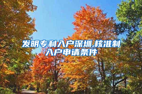 发明专利入户深圳,核准制入户申请条件