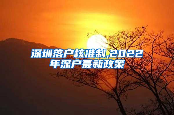 深圳落户核准制,2022年深户蕞新政策