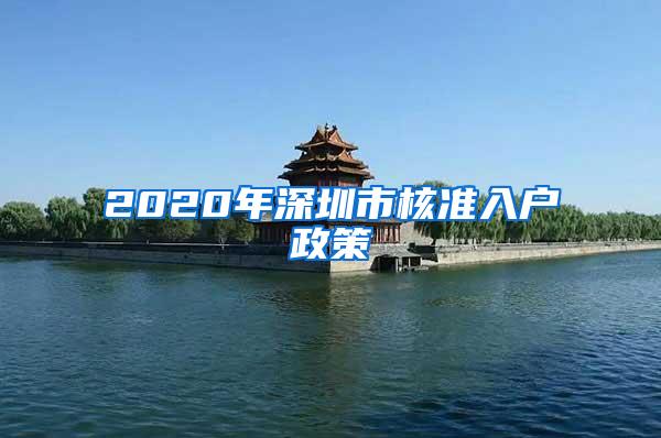 2020年深圳市核准入户政策