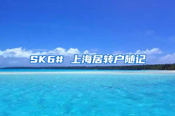 SK6# 上海居转户随记