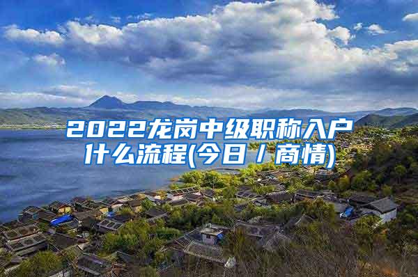 2022龙岗中级职称入户什么流程(今日／商情)