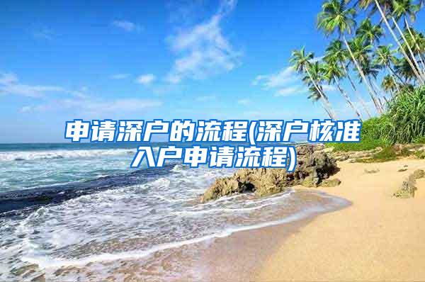 申请深户的流程(深户核准入户申请流程)