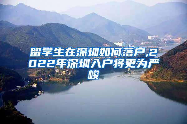 留学生在深圳如何落户,2022年深圳入户将更为严峻