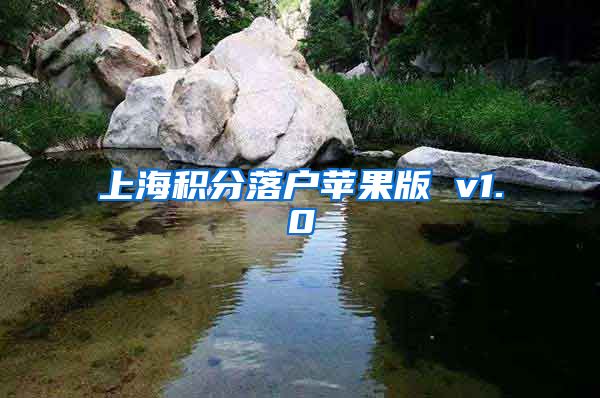 上海积分落户苹果版 v1.0